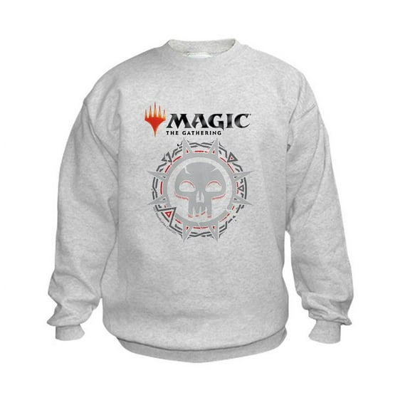 CafePress - Magic Black Mana Symbol Sweatshirt - Kids Sweatshirt, Youth Crew Neck Sweatshirt