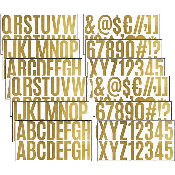 12Pcs Self Adhesive Letter Stickers Alphabet Decals Alphabet Letter Stickers for DIY Crafts