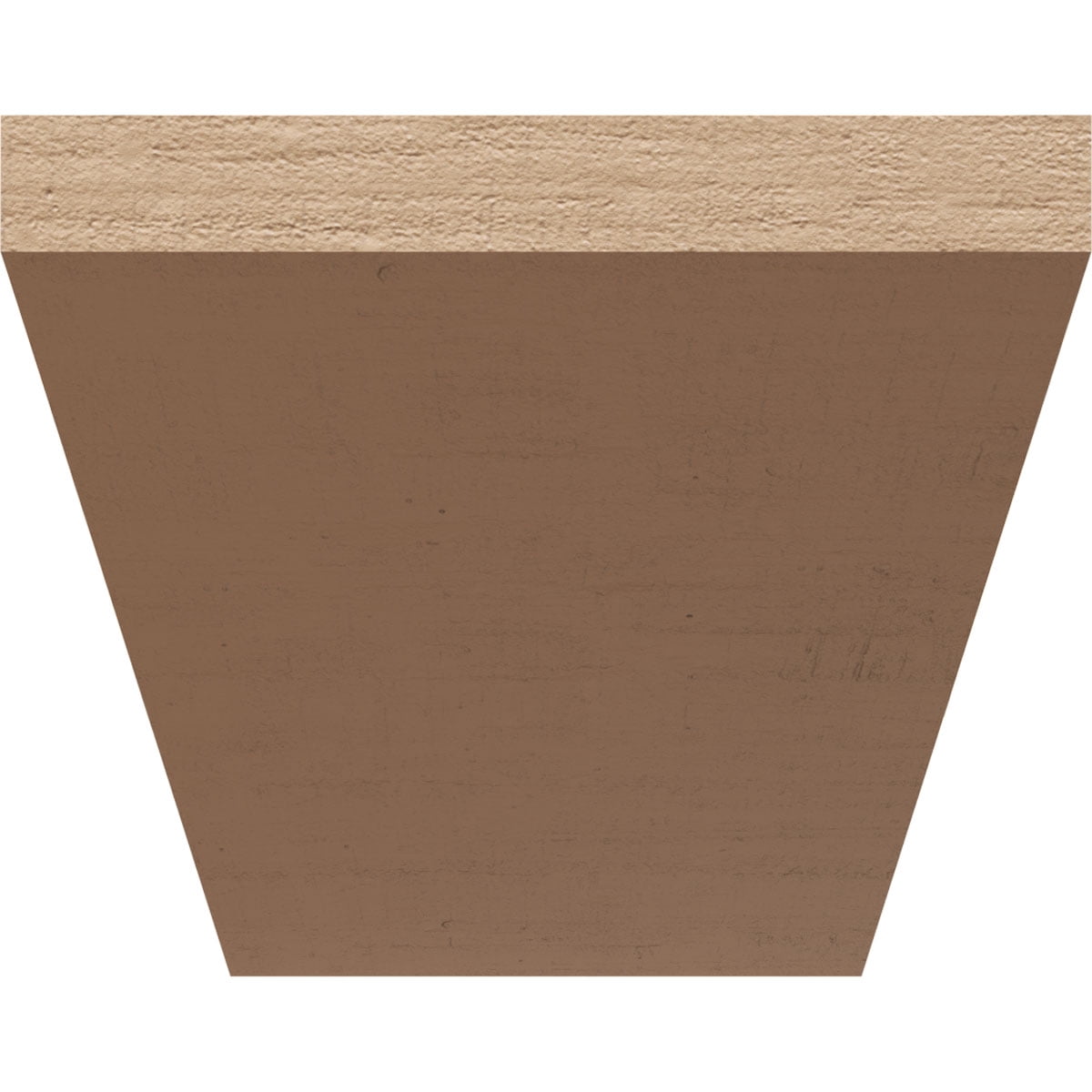 9"W x 18"D x 9"H Wide Concord Rough Cedar Woodgrain TimberThane Corbel, Primed Tan