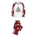thumbnail image 2 of Odeerbi Matching Family Christmas Pajamas Sets Plaid Sleepwear Parent-Child Xmas Patchwork Plaid Printed Homewear Suits Round Neck 2025 Long Sleeve Two-piece Jammies Sets Loungewear for Mom, 2 of 4