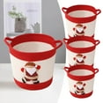 thumbnail image 1 of Cqxid Home Textile Storage Under $15 Christmas Cartoon Cotton Rope Woven Storage Basket Cotton Thread Storage Basket Foldable Cotton Linen Dirty Clothes Basket Cosmetics Storage Basket, 1 of 9