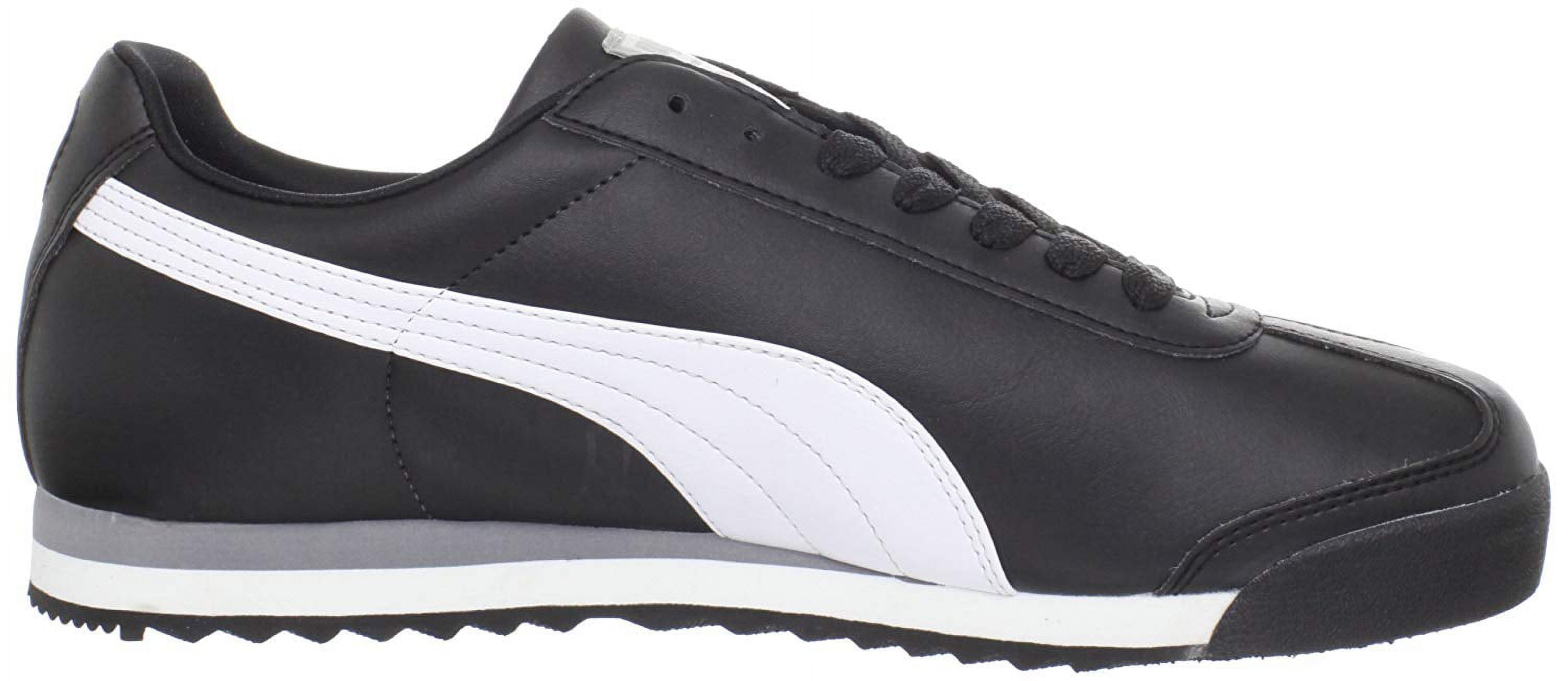 Puma Roma Basic Men's Shoes Black/White/Puma Sliver 353572-11 - image 3 of 7