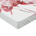 thumbnail image 2 of Ambesonne Flamingo Fitted Sheet, Lovers Kissing, Twin XL Size, Dark Coral White, 2 of 3