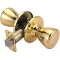 thumbnail image 2 of Design House 782730 Tulip 2-Way Latch Passage Door Knob, Adjustable Backset, Polished Brass Finish, 2 of 12