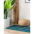 thumbnail image 3 of Rugs.com Calypso Collection Rug – 6 Ft Runner Navy Blue Medium Rug Perfect For Hallways, Entryways, 3 of 8
