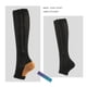 thumbnail image 5 of Calcetines de compresión con cremallera de 20-30 mmHg para mujer y hombre, hasta la rodilla, con puntera abierta, talla mediana (3 pares), 5 of 7