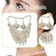 thumbnail image 5 of Conjunto de 2 piezas de joyería nupcial, collar y pendientes, aleación tradicional. Pendientes de gancho, 5 of 6