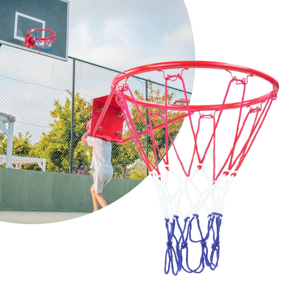 BQBQERT Wall Hanging Basketball Wall Mounted Goal Hoop Rim Net Sport Net Indoor And Outdoor Basketball Wall Hanging Basket Net