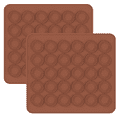 thumbnail image 1 of 2 piezas de silicona para galletas, alfombrillas de chocolate, herramienta para hornear, pequeña MFZFUKR CPB-DE-LYY1812-1, 1 of 5