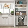thumbnail image 5 of LALILO Kitchen Curtain Valance Cute Watercolor Rod Pocket Window Curtain 52"x 18" Set of 2, 5 of 7