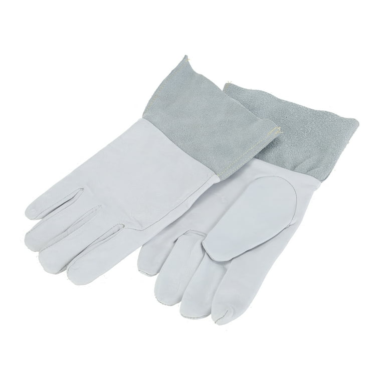 Hyper Tough 12 Inch MIG Welding Gloves Goatskin Leather Cuff