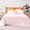 Pink, variant on Cooling Sheets, 4 Piece 100% Recycled Polyester Bed Sheet Set for Hot Sleepers, Breathable, 15-Inch Deep Pocket, Queen, Pink