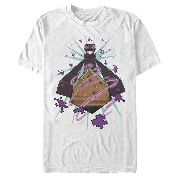Men's Minecraft Enderman Graphic Tee White X Large