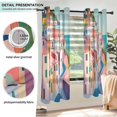 thumbnail image 3 of Yayeee Window Curtains Light Filtering 63"x52" Grommet Panel Pair Home Living Room Decor, Abstract Painting, 3 of 7