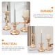 thumbnail image 2 of Soporte de candelabros vintage 12cm Decoración de la base del candelabro de vela de metal, 2 of 6