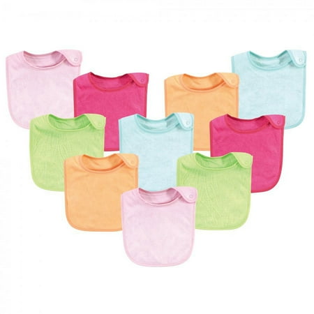 UPC: 0660168176995 | Hudson Baby Infant Girl Rayon from Bamboo Terry Bibs Tropical One Size