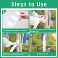 thumbnail image 2 of PEACNNG Tree Trunk Protector 2 Pack 2 Size Plastic Spiral Tree Guard  Tree Wrap to Protect Saplings Plants from Deer  Cats Rodents Mowers (Green), 2 of 7