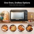 thumbnail image 4 of HOMEDAS® 38L/33.44QT Smart Multi-Function Countertop Oven,1600W XL Capacity Toaster Oven, 3-in-1 Countertop Oven with Bake/Toast/Broil Functions,Includes Baking Rack and Pan, Black, New, 4 of 5