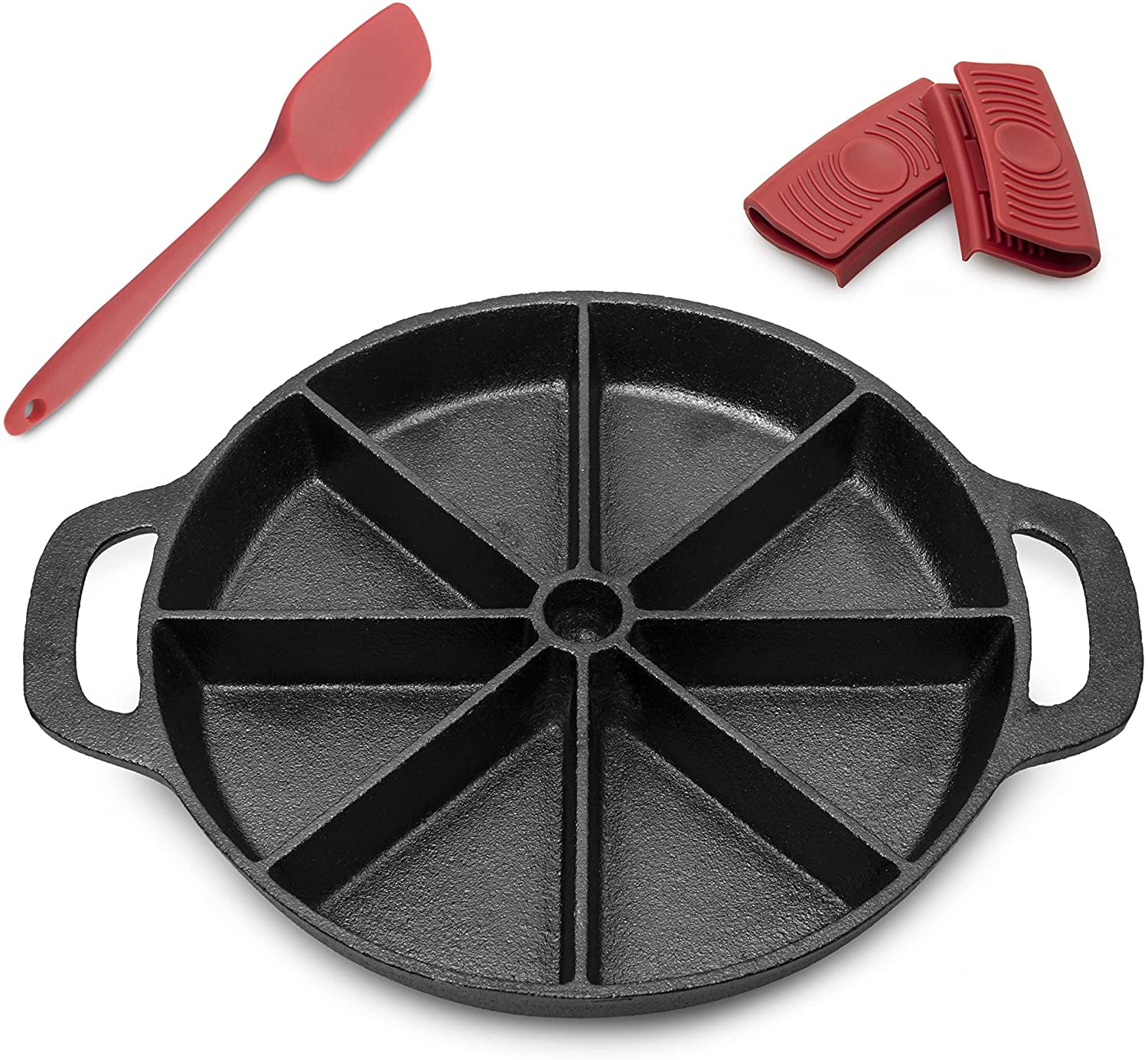 Cast iron Cornbread Pan Wedge Scone Pan for baking Preseasoned
