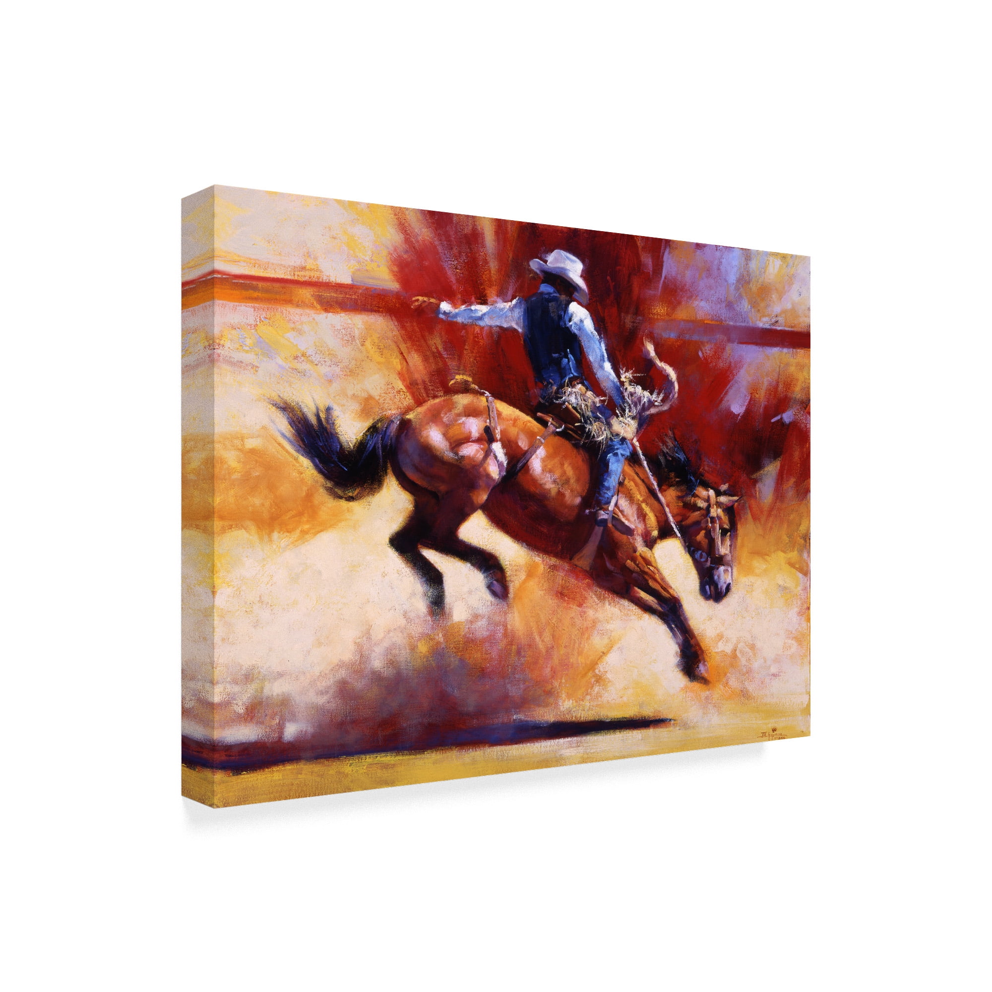 Trademark Fine Art 'Yeehaw' Canvas Art by Julie T. Chapman