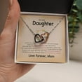 thumbnail image 6 of To My Daughter Necklace from Mom, 925 Sterling Silver Jewelry with Sentimental Message Card, Ideal for Birthday, Graduation, or Christmas Gifts for Adult Daughters, Ready-to-Gift in Luxury Box, 6 of 7