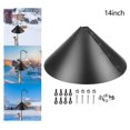 thumbnail image 1 of Squirrel Baffle Around Protects Hanging Bird Feeder Pole 14Inch, 1 of 10