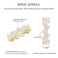 thumbnail image 5 of Rosec Jewels Lab Created Diamond Wedding Ring - Designer Full Eternity Band Ring - EF-VS Quality, 14K Yellow Gold, US 13.00, 5 of 8