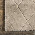thumbnail image 3 of nuLOOM Amy Casual Faux Rabbit Machine Washable Area Rug, 5' x 8', Taupe, 3 of 9