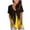Yellow summer womens Shirt, variant on Summer Tops for Women Casual Flame Printed Tunic Short Sleeve V Neck Loose Fit T-Shirts Color Block Blouses