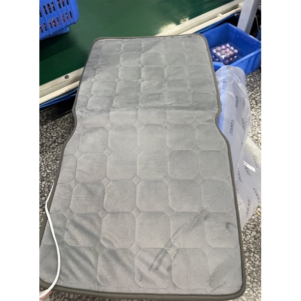 Yhmxh Cojín calefactable con interruptor sensible a la presión y termostato de protección contra sobrecalentamiento, con adaptador de corriente, almohadilla térmica para silla de oficina, hogar, etc.