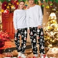 thumbnail image 4 of Unisex Christmas Pajama Pants Women Men Couples Pjs Pants Lough Pants Unisex Pajama Bottom for Xmas Family Matching Pajama Costume Christmas Gifts, 4 of 8