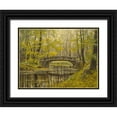 thumbnail image 1 of Adamov, Alexey 18x15 Black Ornate Wood Framed with Double Matting Museum Art Print Titled - Stone Bridge over the River, 1 of 4