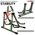 thumbnail image 5 of 5Core Double Guitar Stand Floor Adjustable A Frame Folding Acoustic Electric Guitars Holder Stands, 5 of 10