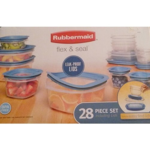 Rubbermaid Flex and Seal 28 Pieces with Leak Proof Lids Food Storage