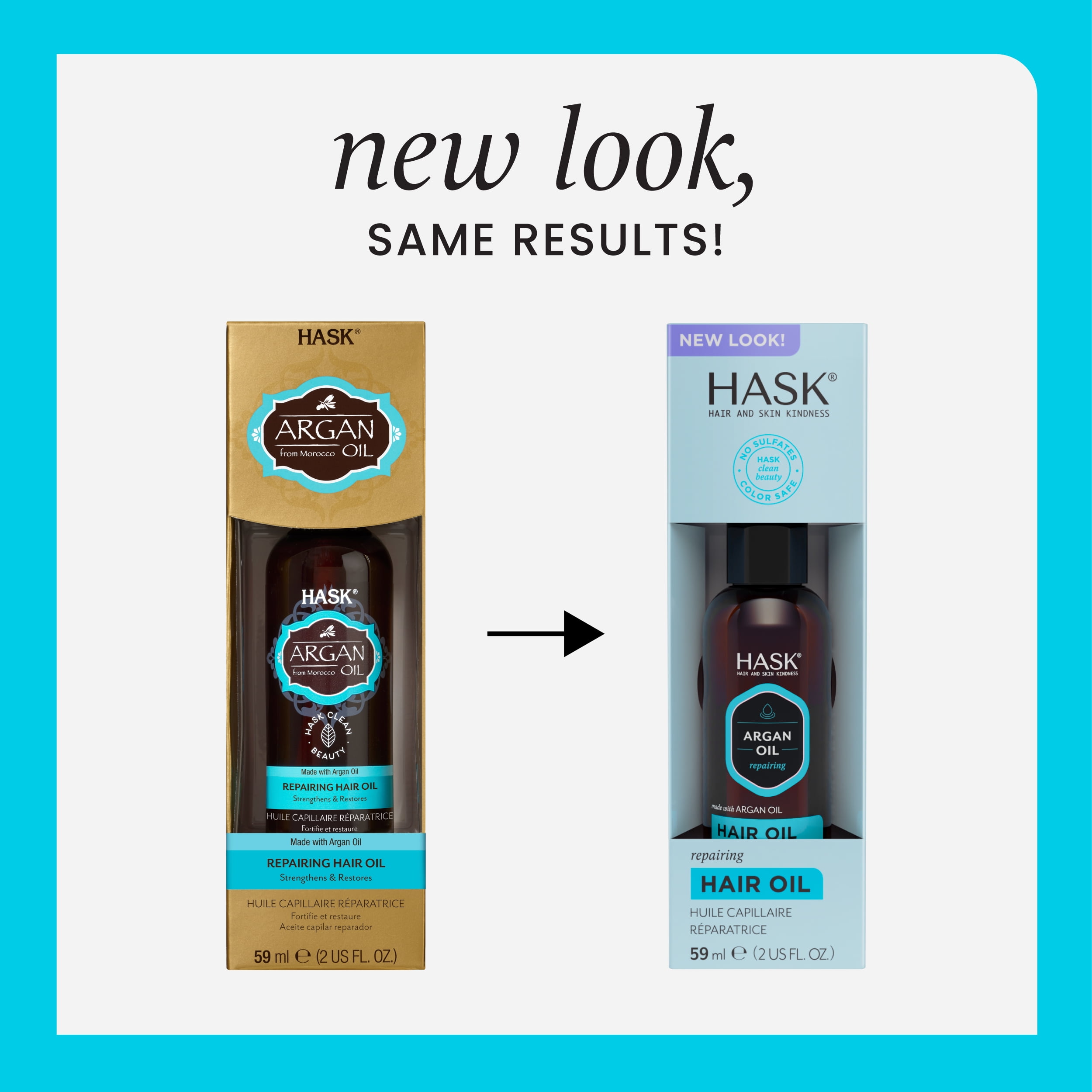 (3 pack) HASK Argan Oil Repairing Hair Oil, 2 fl. oz  (图4)