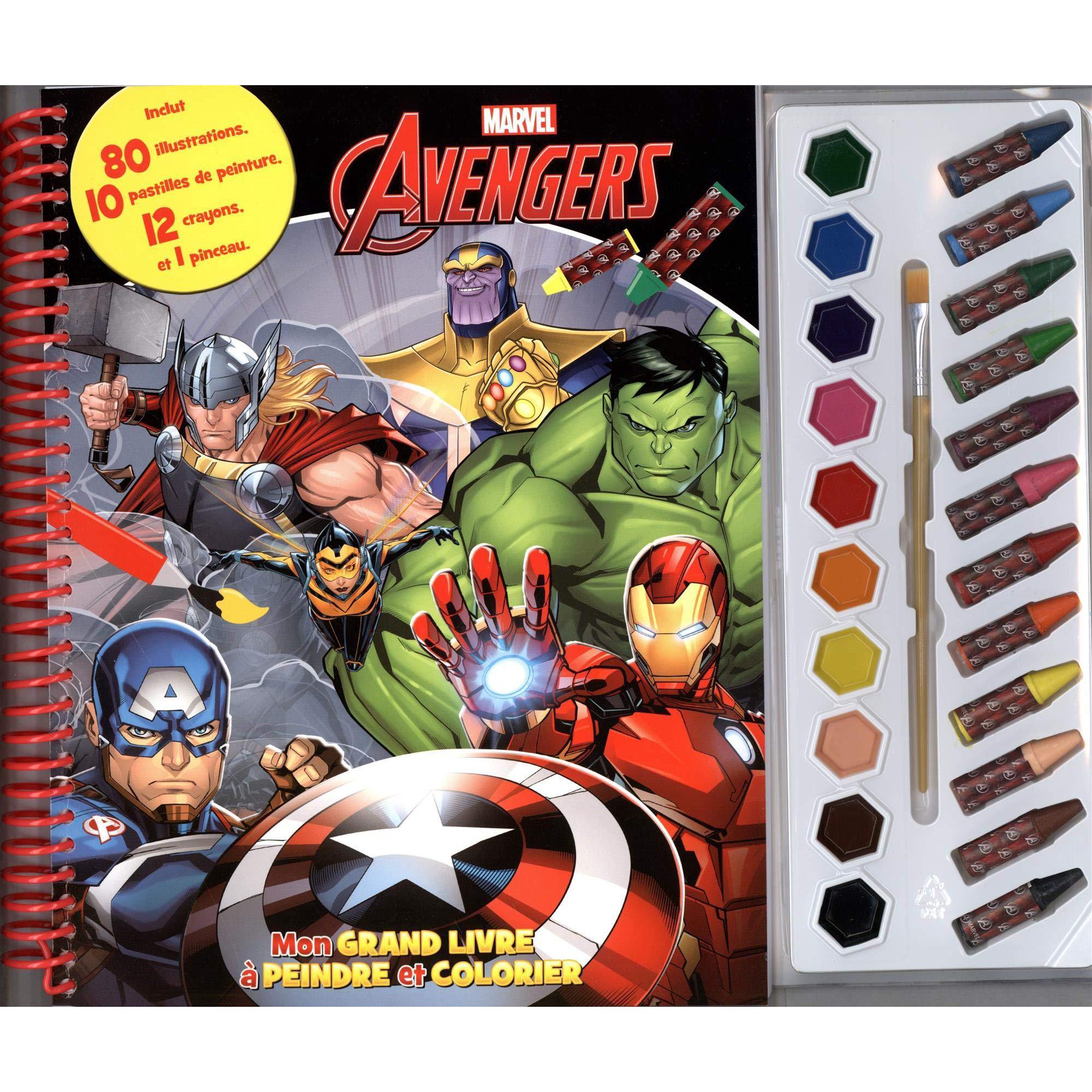 Mon Grand Livre A Peindre Et Colorier Marvel Avengers French Book Walmart Canada