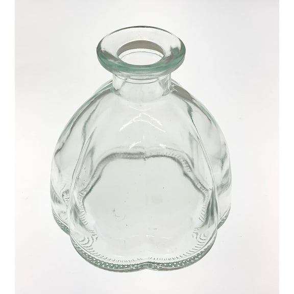 CalCastle Craft 4" Tall Jug Glass Vase for Flowers or Liquids