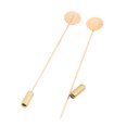 thumbnail image 5 of 10 Pieces Round Blank Setting Disc Stick Hat Pin for Findings Glue - Gold 7cm, 5 of 6