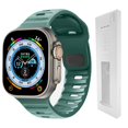 thumbnail image 1 of Correa de silicona suave para Apple Watch Band Ultra 49mm 44mm 45mm 42mm 41mm 42mm 38mm correa de reloj deportiva iwatch Serise 8 7 6 5 pulsera Dengxun unisex, 1 of 2