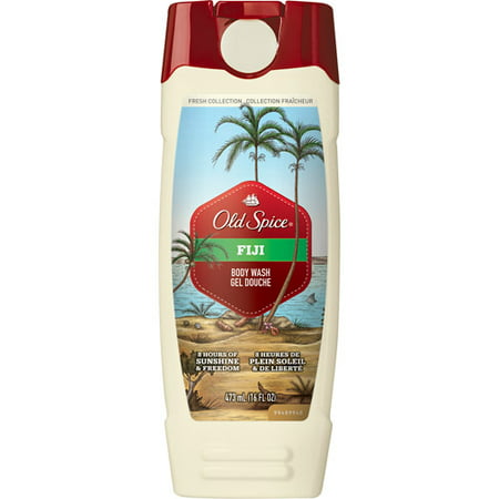 Photo 1 of 4 pcs Old Spice Body Wash for Men Fiji with Palm Tree Scent Inspired by Nature - 16 fl oz