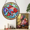 thumbnail image 6 of 89Bloom Cardinal Tetra Window Hanging Stained Glass, Cardinal Tetra Suncatchers for Windows Stained Glass, Fish Stained Glass Suncatcher, 6 of 8