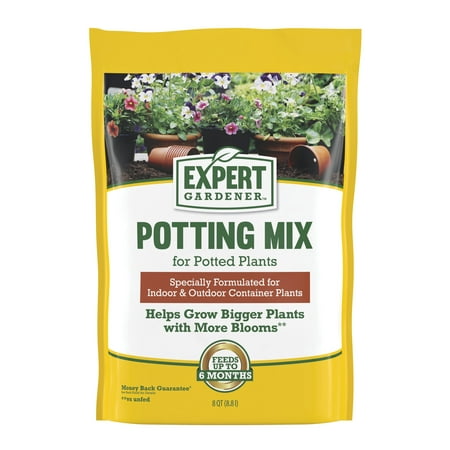 Expert Gardener Potting Mix for Indoor & Outdoor Potted Plants, 8 Qt