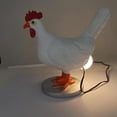 thumbnail image 4 of Sailing Lámpara LED de resina realista para pollo, luz nocturna para poner huevos, decoración de Pascua, Halloween y Navidad en el dormitorio o el hogar, 4 of 10