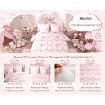 thumbnail image 6 of Manfei Girly Bowknot 7 Pieces Bedding Comforter Set,Ribbon Bow Kawaii Full Bedding Set For Kids Girls Women Reversible, 6 of 10