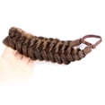 thumbnail image 3 of DIGUAN Messy Wide 2 Strands Synthetic Hair Braided Headband Classic Chunky Plaited Braids Elastic Stretch Hairpiece Women Girl Beauty Boho accessory, 62g/2.1 oz (Auburn), 3 of 5