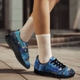 thumbnail image 2 of COEQINE Women Running Shoes Girls Black Sole Sneakers Hiking Camping Running Breathable Mesh Training Athletic Shoes Fitness Footwear, Gold Butterfly Starry Night, 2 of 7