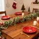 thumbnail image 5 of Enredaderas de acebo artificiales con bayas rojas | Guirnalda de vegetación artificial de 234 cm | Decoración navideña de plástico con bordes blancos | Paquete de 2 adornos colgantes para repisas de, 5 of 7