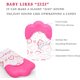 thumbnail image 3 of Manopla para la dentición, 2 piezas, guante para bebé, juguetes para morder estimulantes para niños y niñas, guante para la dentición para bebés de 3 a 6 meses (corazón bastante dulce, rosa) Xemadio WMZL-1058, 3 of 8