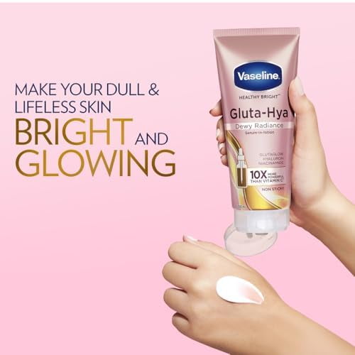 Vaseline GLUTA-HYA DEWY RADIANCE 2本セット 4x Vaseline Healthy Bright Gluta Hya Serum Burst Lotion Dewy