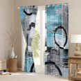 thumbnail image 3 of Feelyou Vintage Art Circle Curtains (2, 52x84), Kids Abstract Geometric, 3 of 6